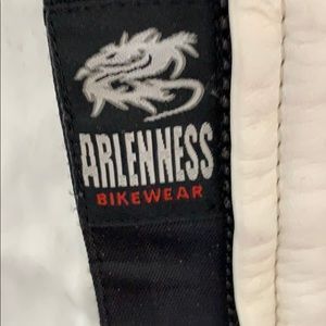 White Leather motor cycle jacket